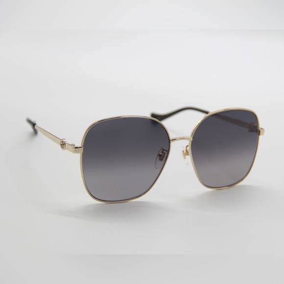 LIKE NEW GUCCI GG1089SA 001 + CHAIN WOMEN’S SUNGLASSES GUCCI GG1089SA 001 - Picture 10 of 12